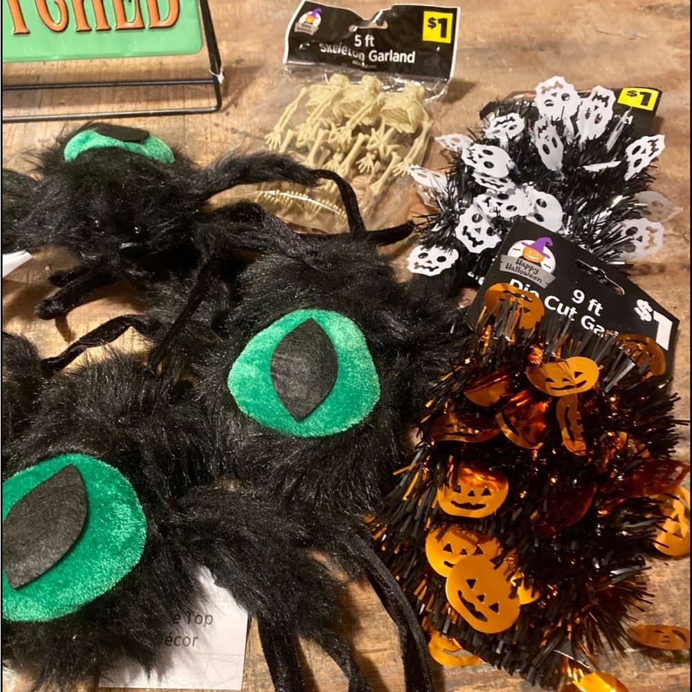 Spooky Black and Green Cat Eye , Halloween Bundle.    NWT